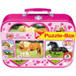 Imagine Puzzle Schmidt: Cai, Set de 2 x 26 piese si 2 x 48 piese + Bonus: cufar metalic