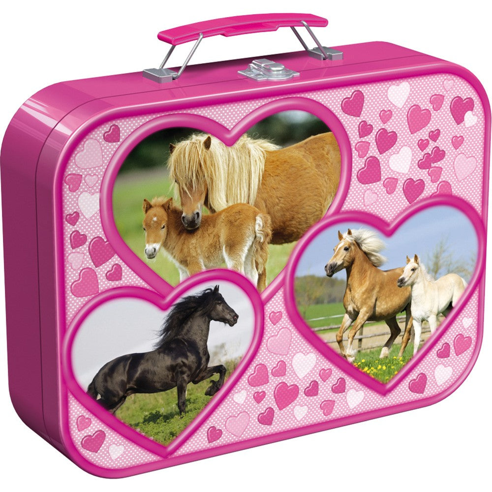 Imagine Puzzle Schmidt: Cai, Set de 2 x 26 piese si 2 x 48 piese + Bonus: cufar metalic