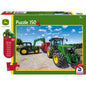 Imagine Puzzle Schmidt: John Deere - Tractor seria 5M, 150 piese + Cadou: macheta Siku