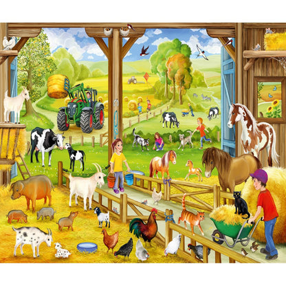 Imagine Puzzle Schmidt: La tara, Set de 3 x 48 piese + Cadou: poster