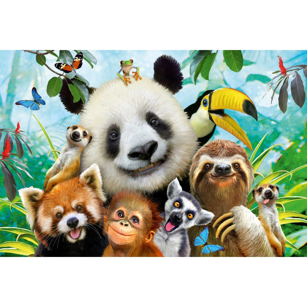 Imagine Puzzle Schmidt: Portret de familie cu animale, 200 piese