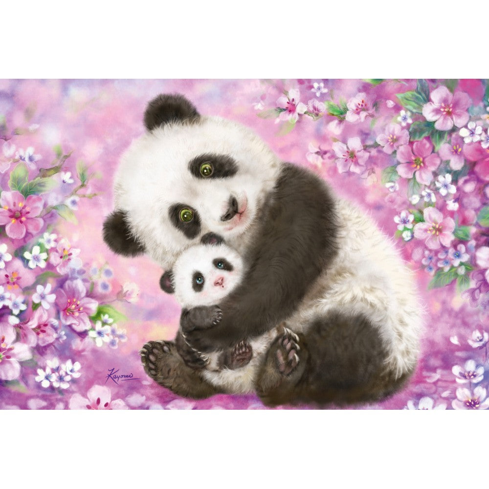 Imagine Puzzle Schmidt: Panda, lenes si lama, Set de 3 x 24 piese + Cadou: poster