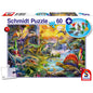 Imagine Puzzle Schmidt: Dinozauri, 60 piese + Cadou: figurine animale