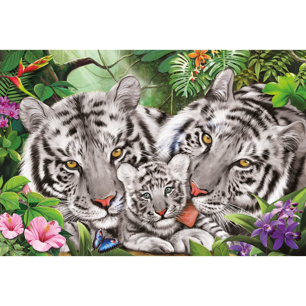 Imagine Puzzle Schmidt: Familie de tigrii, 150 piese
