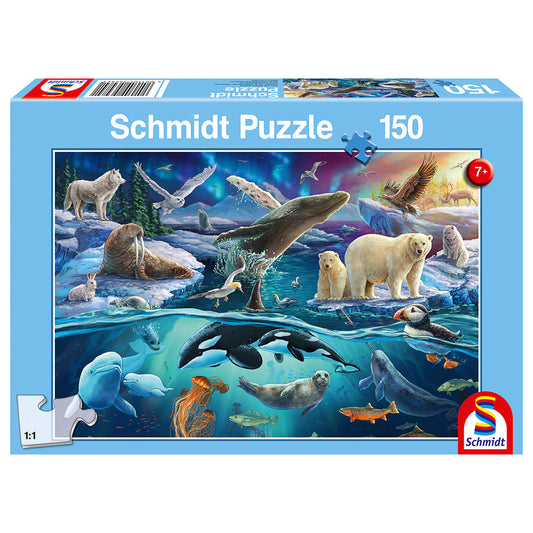Puzzle Schmidt: Animalele polare, 150 piese