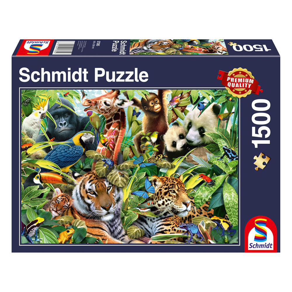 Imagine Puzzle Schmidt: Regatul colorat al animalelor, 1500 piese