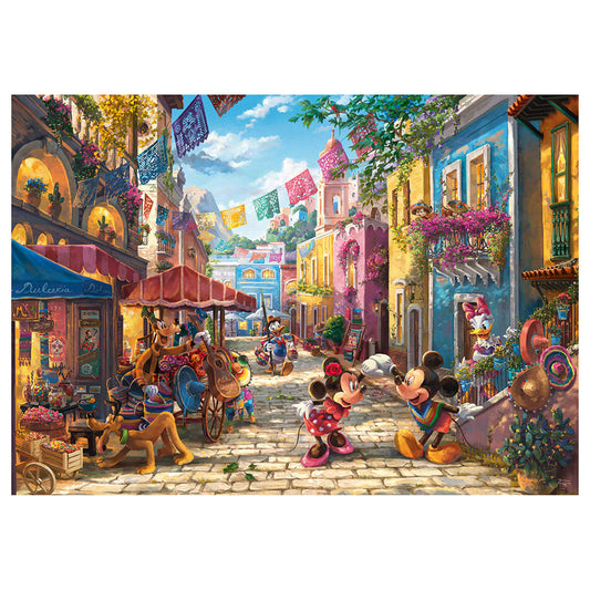 Puzzle Schmidt: Thomas Kinkade - Disney - Mickey si Minnie in Mexico, 6000 piese