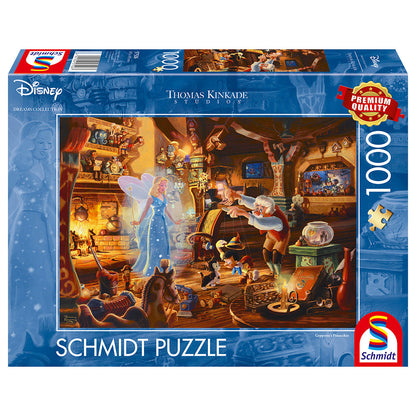 Puzzle Schmidt: Thomas Kinkade - Disney - Pinocchio, 1000 piese