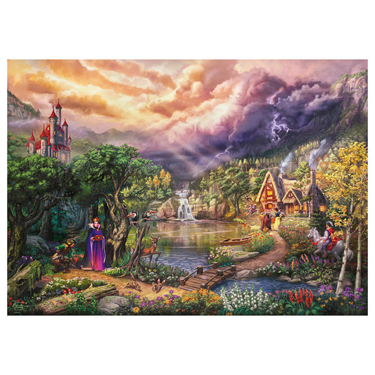 Puzzle Schmidt: Thomas Kinkade - Disney - Alba ca Zapada si Regina, 1000 piese
