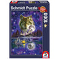 Imagine Puzzle Schmidt: Lupi sub luna plina, 1000 piese
