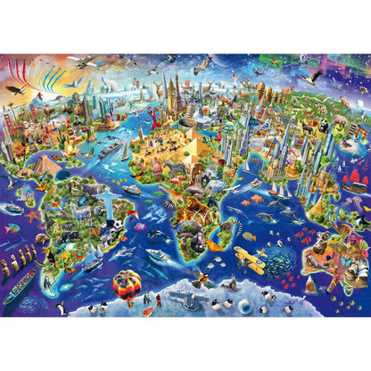 Imagine Puzzle Schmidt: Descopera lumea, 1000 piese