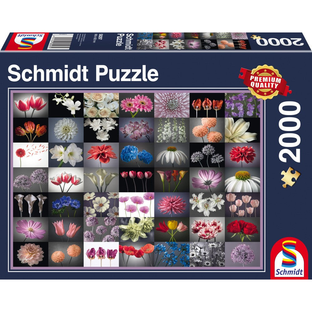 Imagine Puzzle Schmidt: Intampinare cu flori, 2000 piese