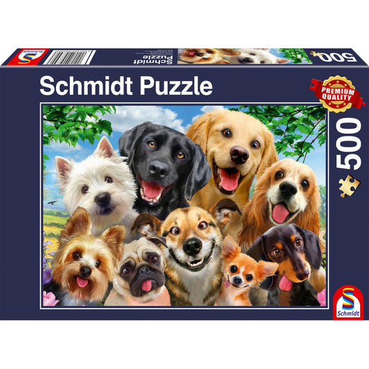 Imagine Puzzle Schmidt: Selfie-uri de caine, 500 piese
