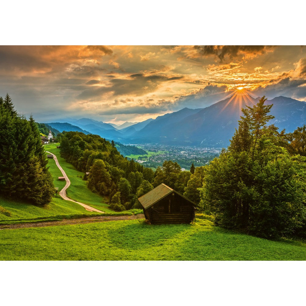 Imagine Puzzle Schmidt: Apus de soare peste Wamberg, 1500 piese