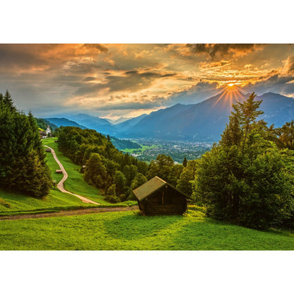 Imagine Puzzle Schmidt: Apus de soare peste Wamberg, 1500 piese