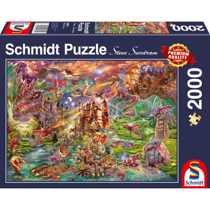 Imagine Puzzle Schmidt: Comoara dragonului, 2000 piese