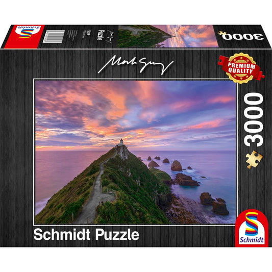 Imagine Puzzle Schmidt: Mark Grey - Farul Nugget Point, The Catlins, Insula de Sud - Noua Zeelanda, 3000 piese
