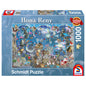 Puzzle Schmidt: Ilona Reny - Cerul albastru de Craciun, 1000 piese