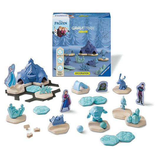Joc de constructie Gravitrax Junior - Frozen - Set de accesorii, editia Disney - Regatul de Gheata