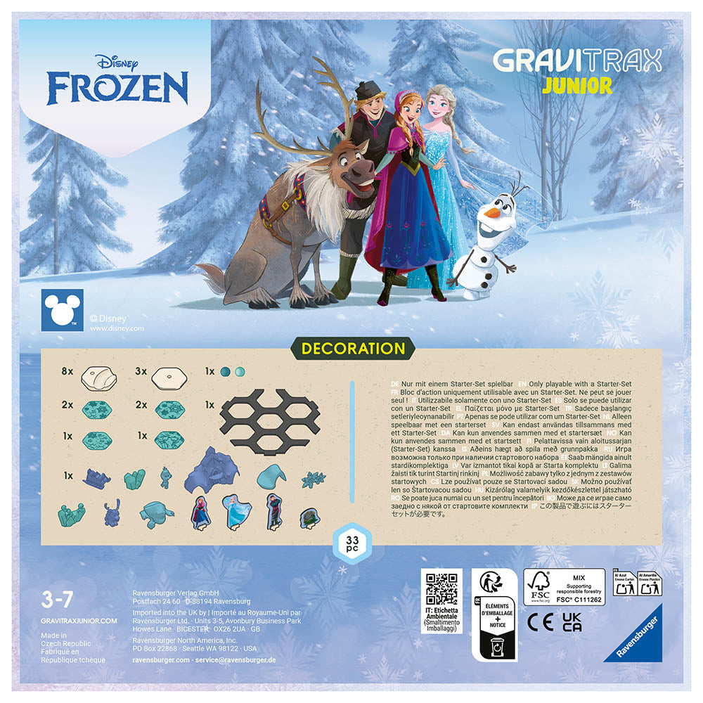 Gravitrax Junior Építőipari készlet - Frozen - Tartozékkészlet, Disney Edition - Frozen Kingdom