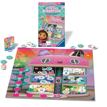 Gabby's Dollhouse Ravensburger, joc de societate pentru copii de la 4 ani, editie compacta, multilingv, incl.RO