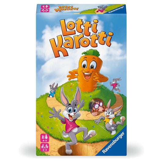 Lotti Karotti Ravensburger, joc de societate pentru copii de la 4 ani, editie compacta, multilingv incl.RO