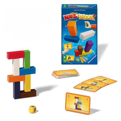 Make'n'Break Ravensburger, joc de societate, editie compacta, multilingv, incl.RO