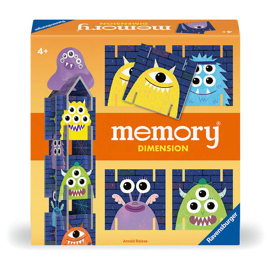 Joc de memorie cu monstruleti, Ravensburger Memory Dimensions, pentru copii de la 4 ani, multilingv, incl.RO