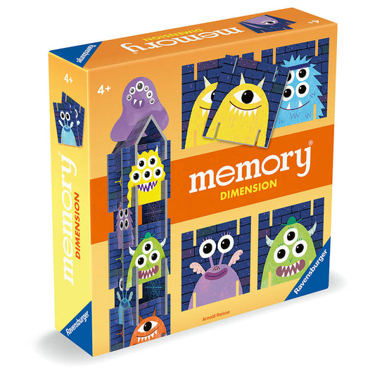 Joc de memorie cu monstruleti, Ravensburger Memory Dimensions, pentru copii de la 4 ani, multilingv, incl.RO
