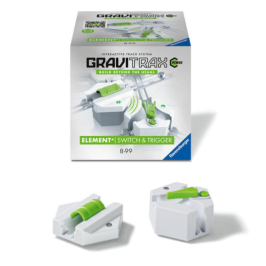 Gravitrax Power Építőipari készlet - kapcsoló és kioldó, elektromos kapcsoló és kioldó, automatikus tartozékkészlet