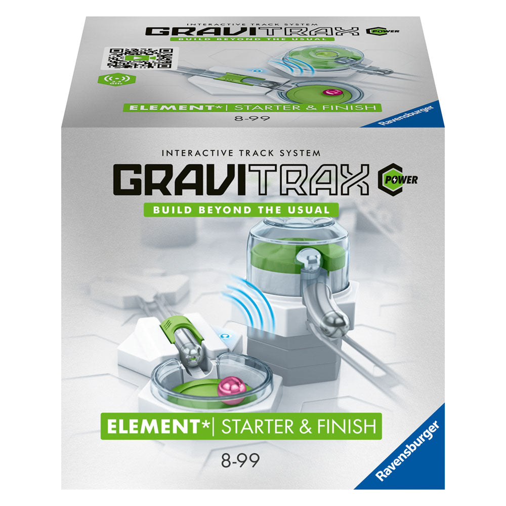 Joc de constructie Gravitrax Power - Starter&Finish, Start si final, set de accesorii electric, automat