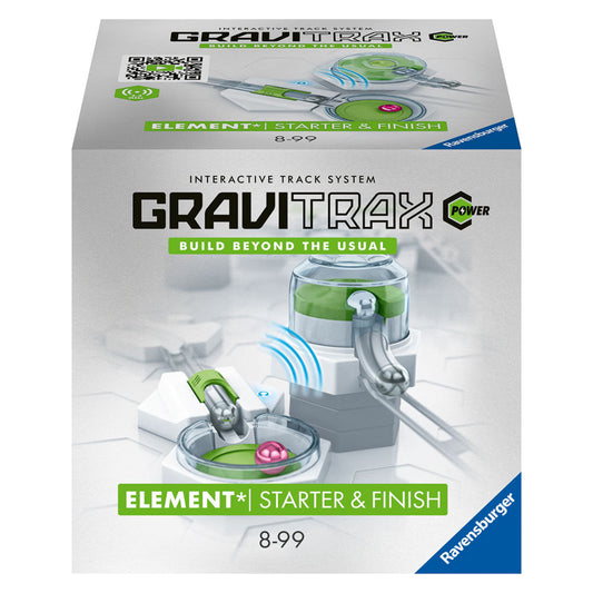 Joc de constructie Gravitrax Power - Starter&Finish, Start si final, set de accesorii electric, automat