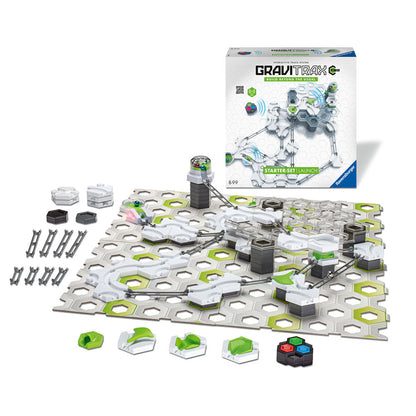 Joc de constructie Gravitrax Power - Starter Set Launch, set de baza Lansator electric, automat