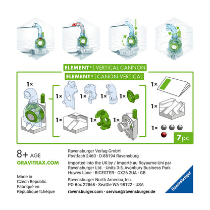 Joc de constructie Gravitrax Vertical Cannon, set de accesorii, Tun Vertical