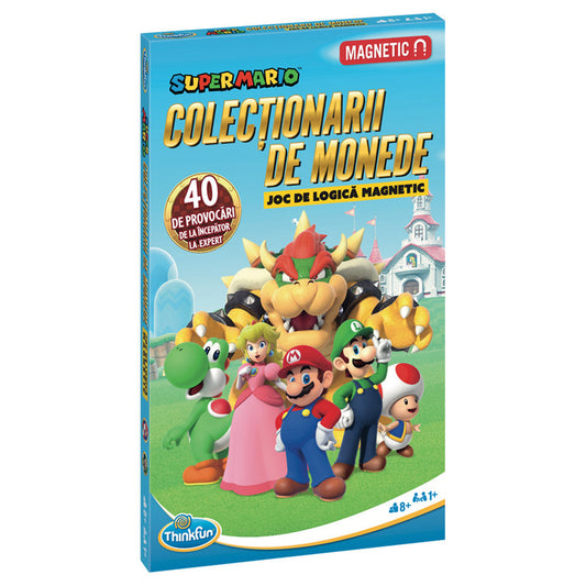 Imagine - Thinkfun - Super Mario Coin Collector, joc de logica magnetic, lb.romana