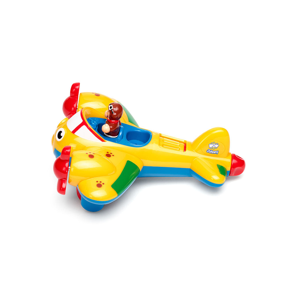 Jucarie pentru copii WOW Toys, Avion cu elice, Johnny Jungle Plane