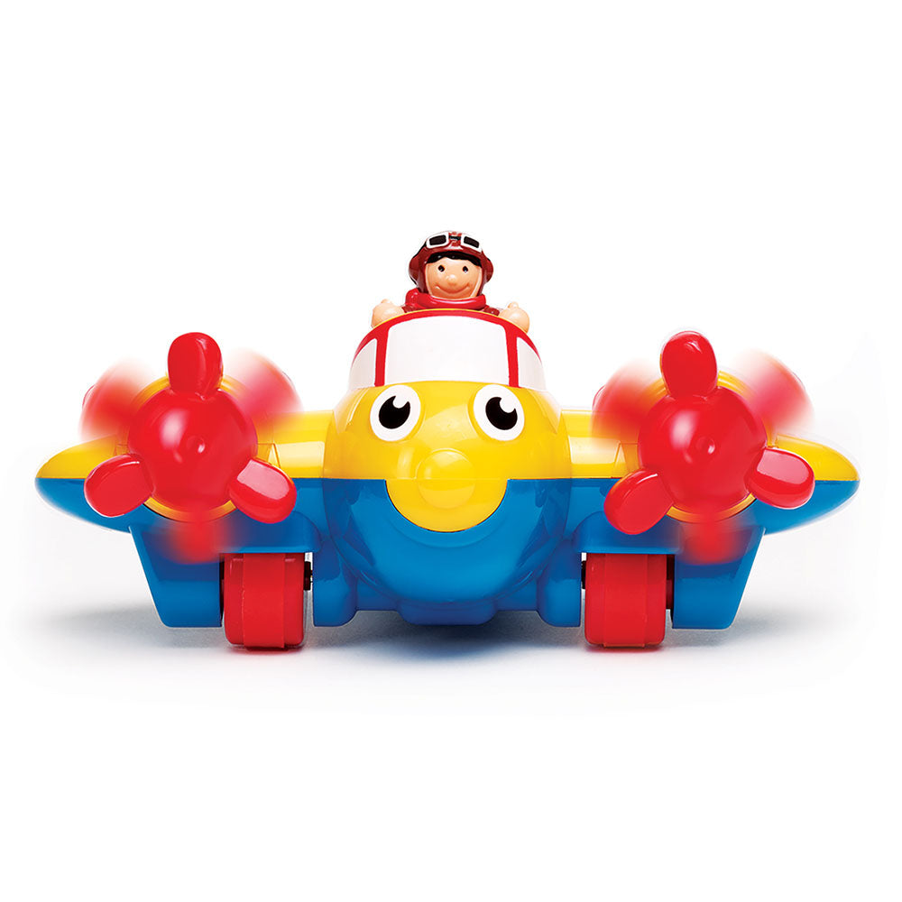 Jucarie pentru copii WOW Toys, Avion cu elice, Johnny Jungle Plane