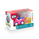 Jucarie pentru copii WOW Toys, Masina de curse roz, Dynamite Daisy
