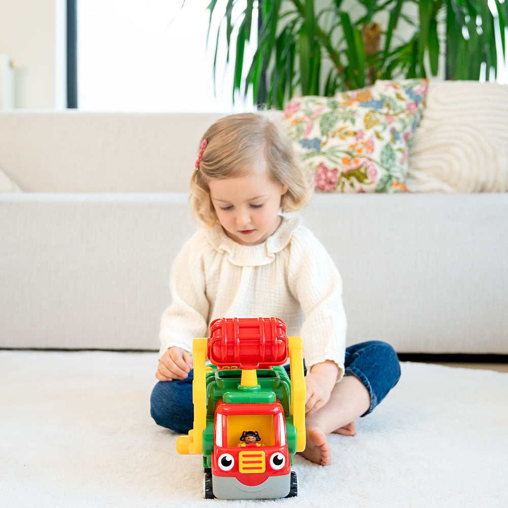 Jucarie pentru copii WOW Toys, Camion basculanta, Flip 'n' Tip Fred