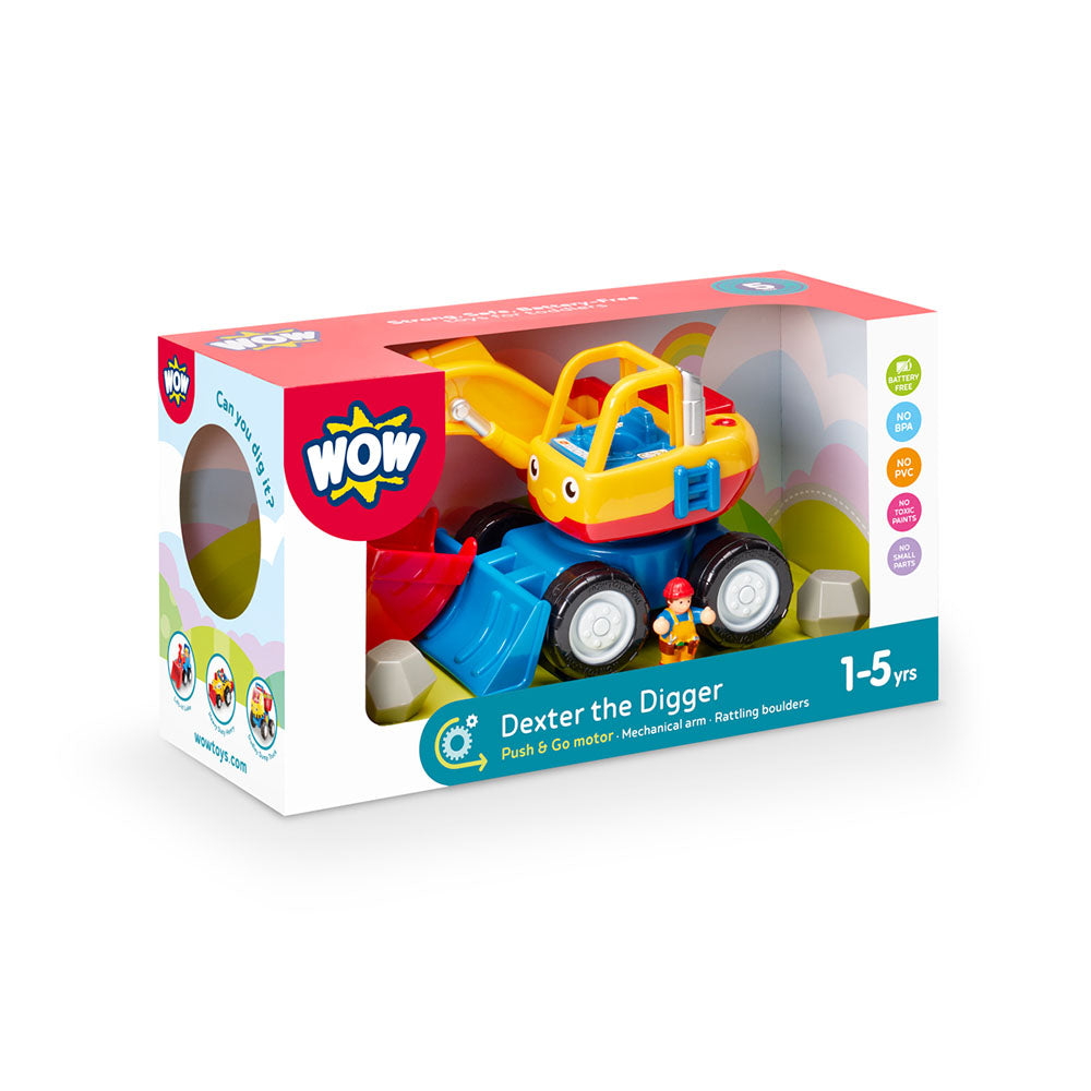 Jucarie pentru copii WOW Toys, Excavator, Dexter the Digger