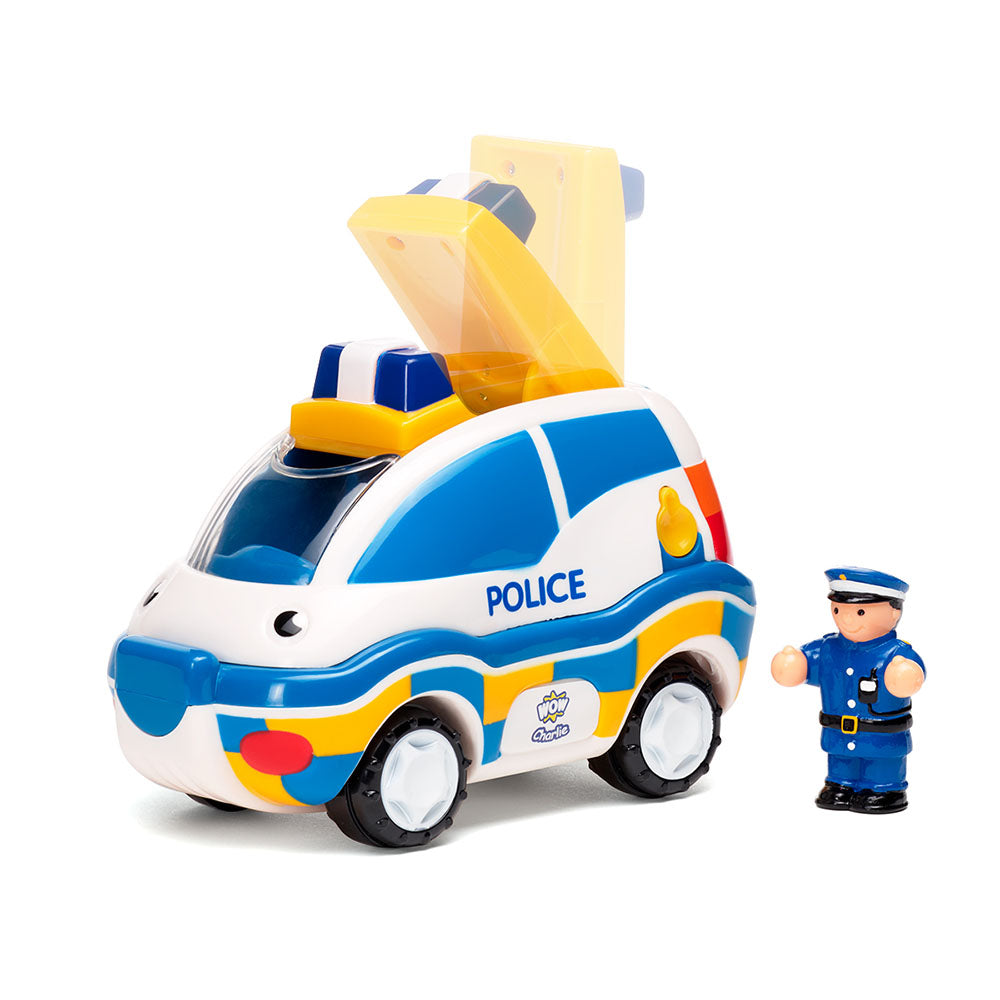 Jucarie pentru copii WOW Toys, Masina de politie cu catel, Police Chase Charlie