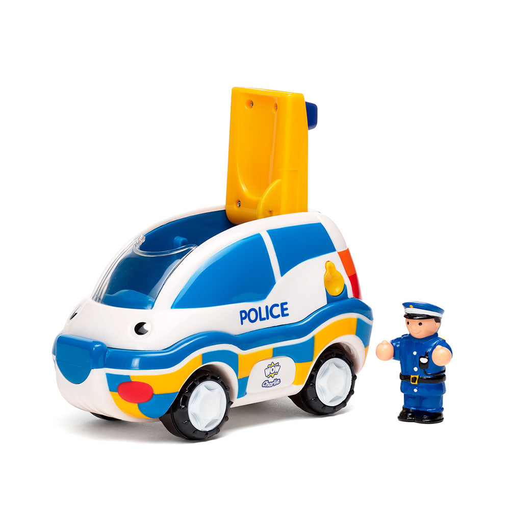 Jucarie pentru copii WOW Toys, Masina de politie cu catel, Police Chase Charlie