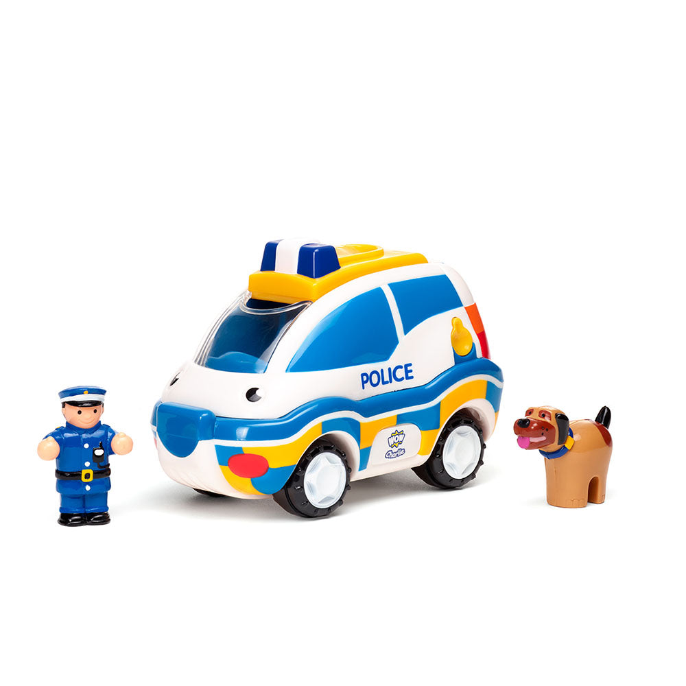 Jucarie pentru copii WOW Toys, Masina de politie cu catel, Police Chase Charlie