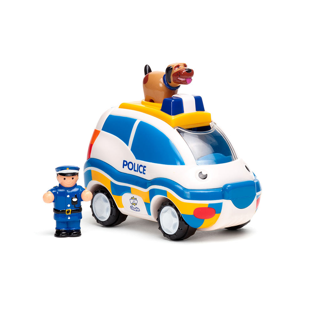 Jucarie pentru copii WOW Toys, Masina de politie cu catel, Police Chase Charlie