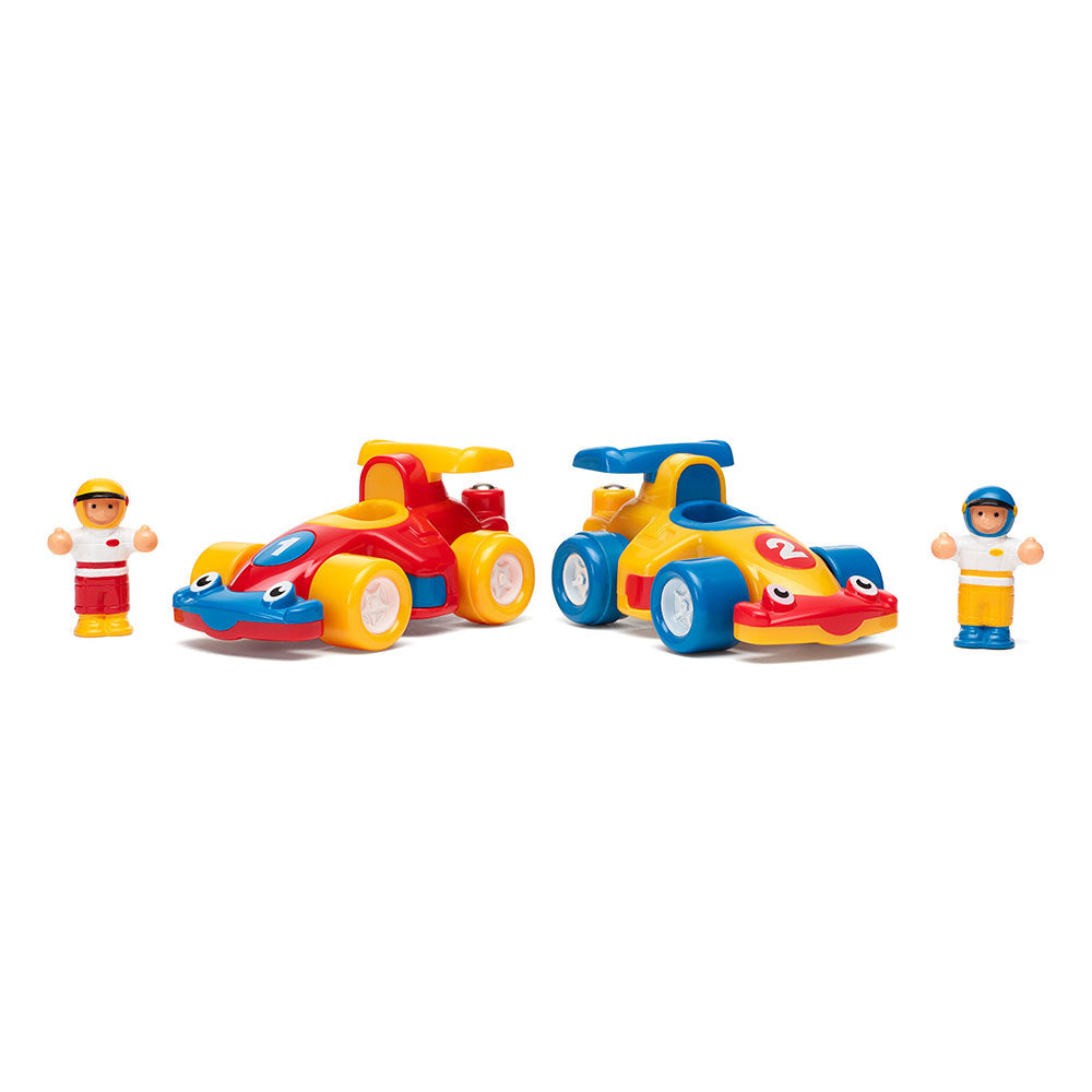 Jucarie pentru copii WOW Toys, Set masini de curse, The Turbo Twins
