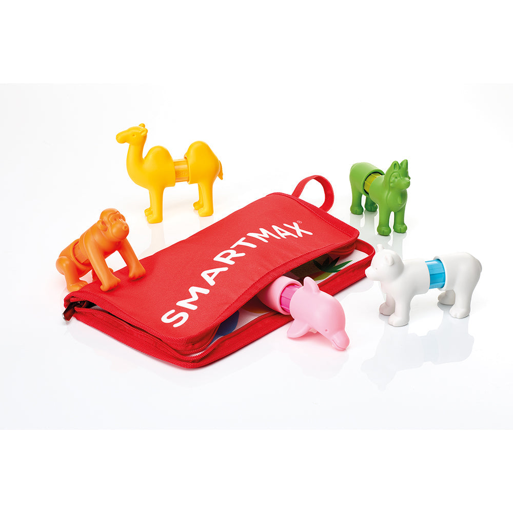 Joc magnetic Smart Max, My First Animals Around the World, Primele mele animale din intreaga lume, 16 piese