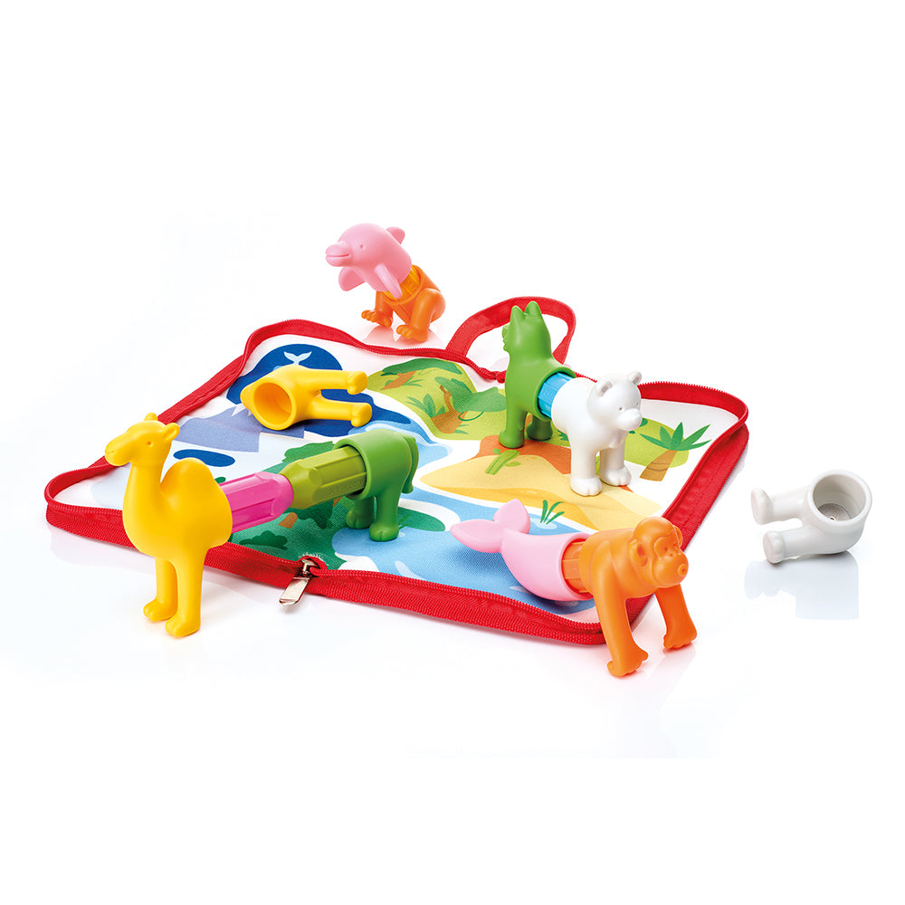 Joc magnetic Smart Max, My First Animals Around the World, Primele mele animale din intreaga lume, 16 piese