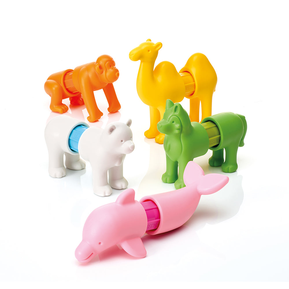 Joc magnetic Smart Max, My First Animals Around the World, Primele mele animale din intreaga lume, 16 piese