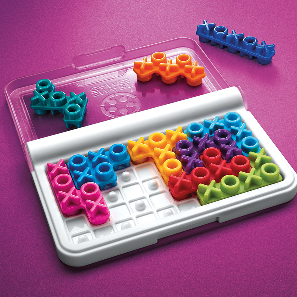 Smart Games - IQ XOXO, joc de logica cu 120 de provocari, 6+ ani, editie internationala