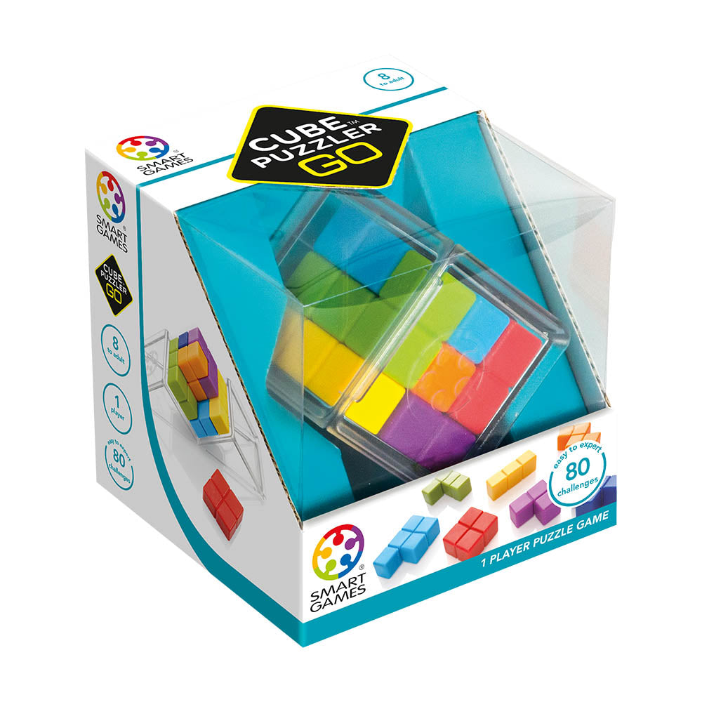 Smart Games – Cube Puzzler Go, logikai játék 80 kihívással, 8+ éves, nemzetközi kiadás